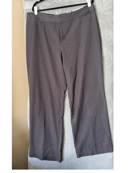 CJ Banks Pants - Cj Banks Grey Straight Leg career professional dress up Pants size 20W Church
